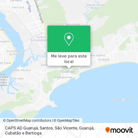 CAPS AD Guarujá mapa
