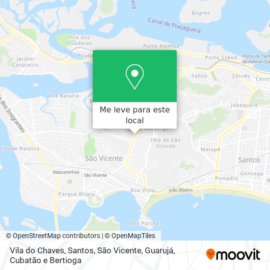 Vila do Chaves mapa