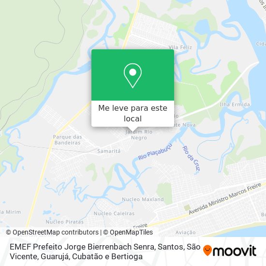 EMEF Prefeito Jorge Bierrenbach Senra mapa