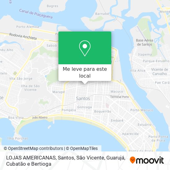 LOJAS AMERICANAS mapa
