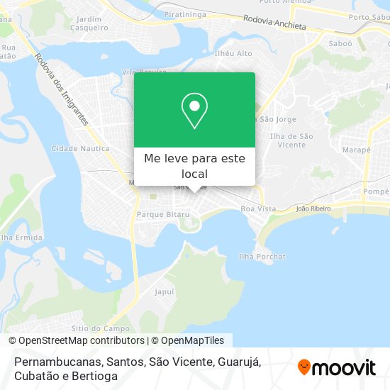Pernambucanas mapa
