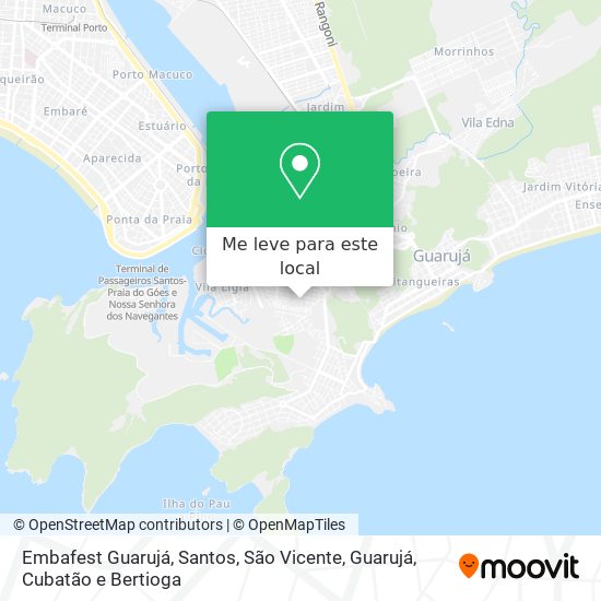 Embafest Guarujá mapa