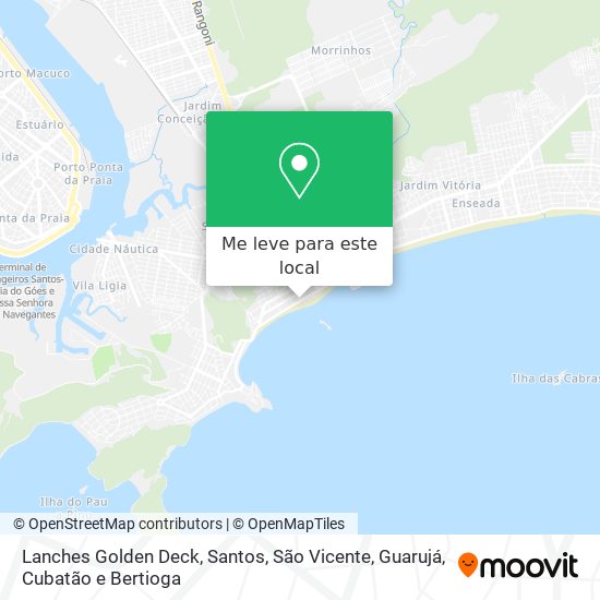 Lanches Golden Deck mapa
