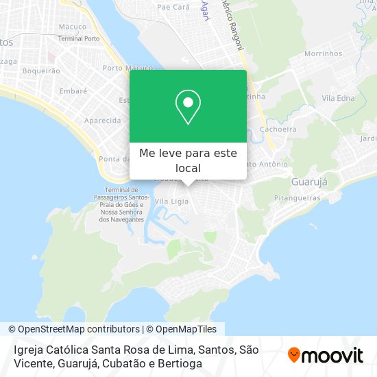 Igreja Católica Santa Rosa de Lima mapa