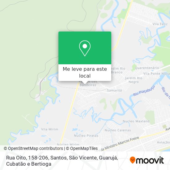 Rua Oito, 158-206 mapa