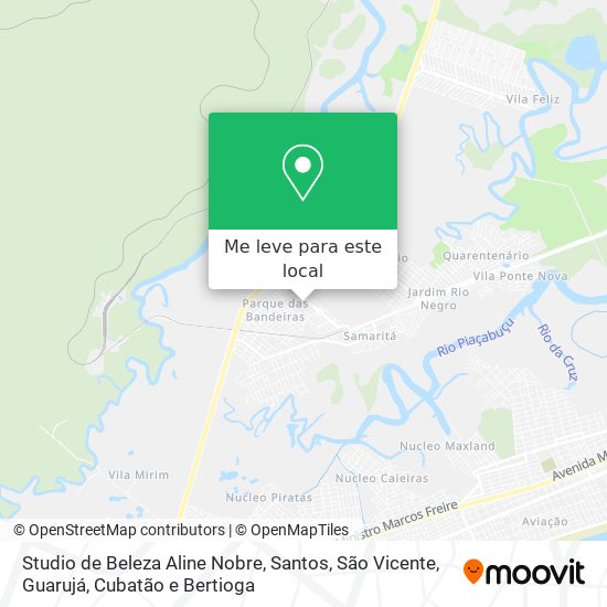 Studio de Beleza Aline Nobre mapa