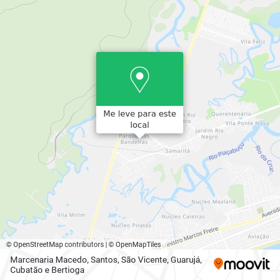 Marcenaria Macedo mapa