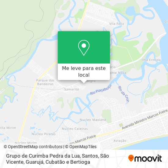 Grupo de Curimba Pedra da Lua mapa