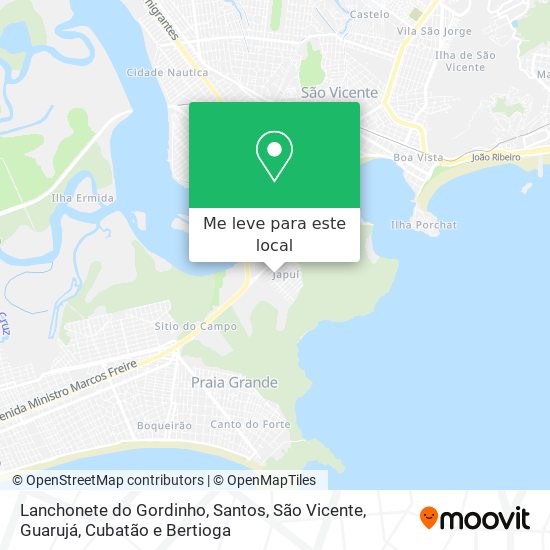 Lanchonete do Gordinho mapa