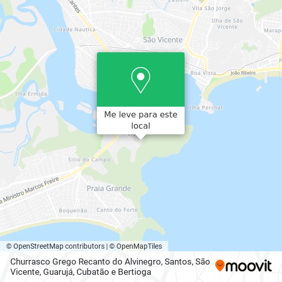 Churrasco Grego Recanto do Alvinegro mapa