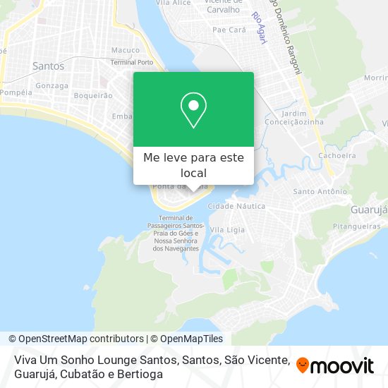 Viva Um Sonho Lounge Santos mapa