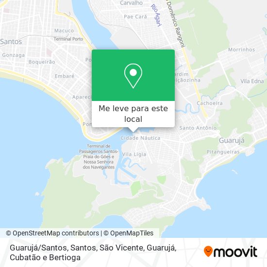 Guarujá/Santos mapa