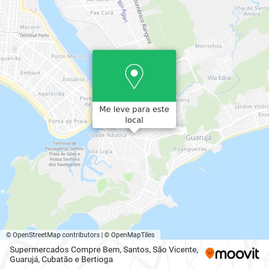 Supermercados Compre Bem mapa