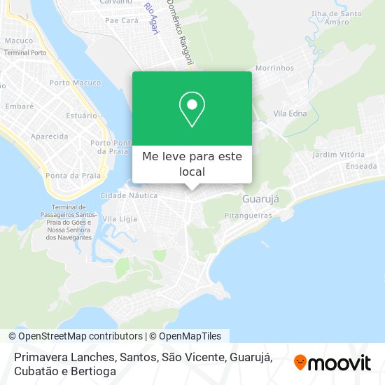 Primavera Lanches mapa