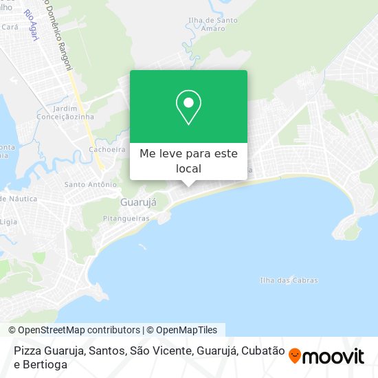 Pizza Guaruja mapa