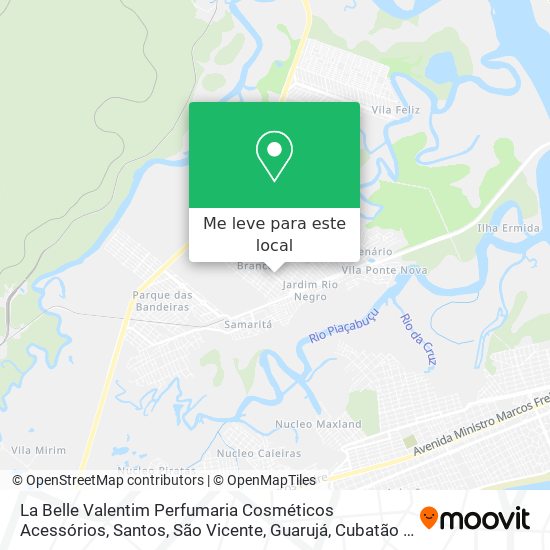 La Belle Valentim Perfumaria Cosméticos Acessórios mapa