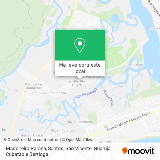 Madeireira Paraná mapa