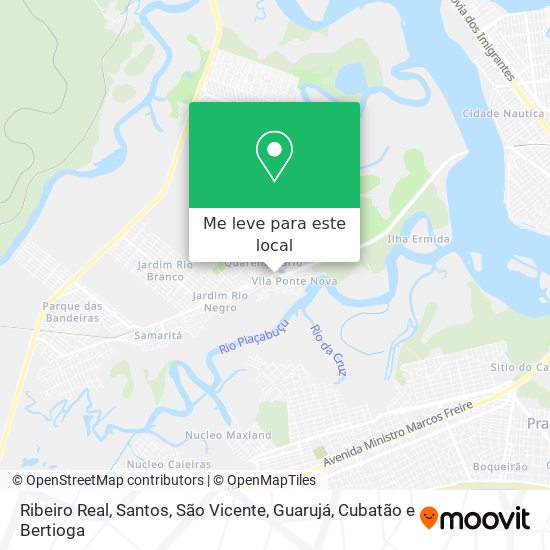 Ribeiro Real mapa