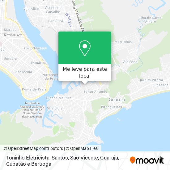 Toninho Eletricista mapa