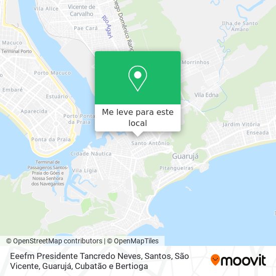 Eeefm Presidente Tancredo Neves mapa