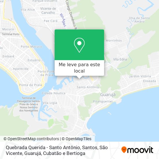 Quebrada Querida - Santo Antônio mapa