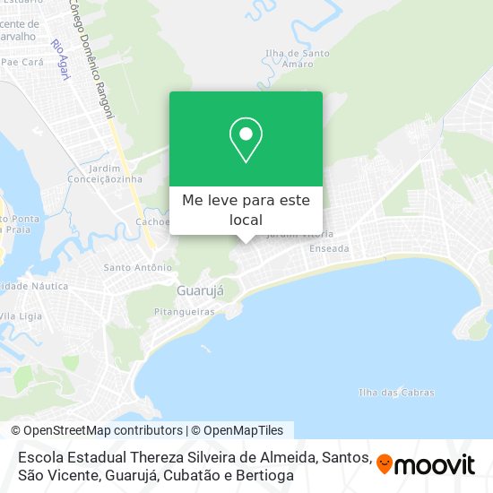 Escola Estadual Thereza Silveira de Almeida mapa