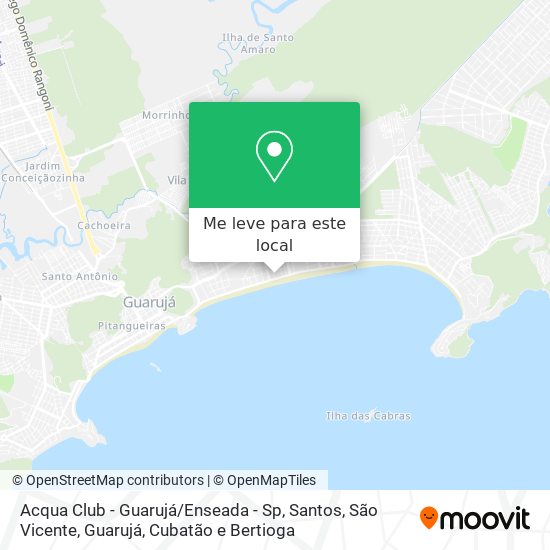 Acqua Club - Guarujá / Enseada - Sp mapa