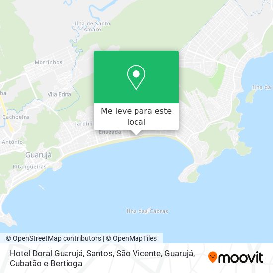 Hotel Doral Guarujá mapa