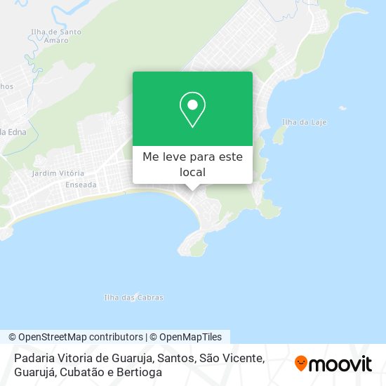 Padaria Vitoria de Guaruja mapa