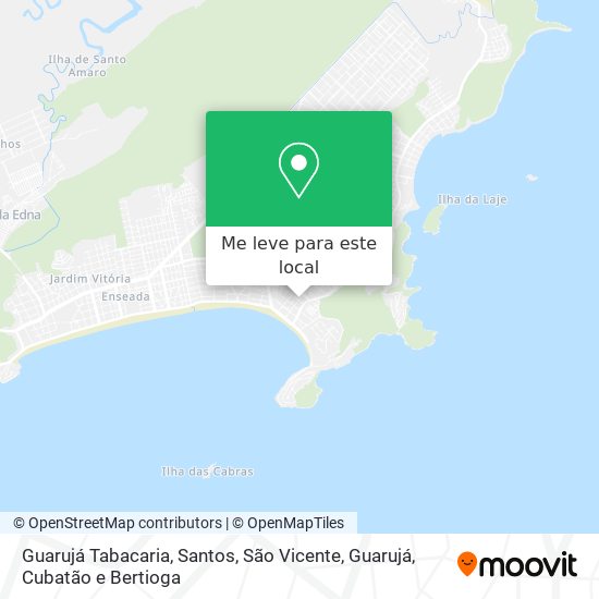 Guarujá Tabacaria mapa