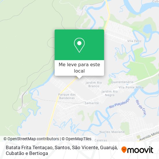 Batata Frita Tentaçao mapa