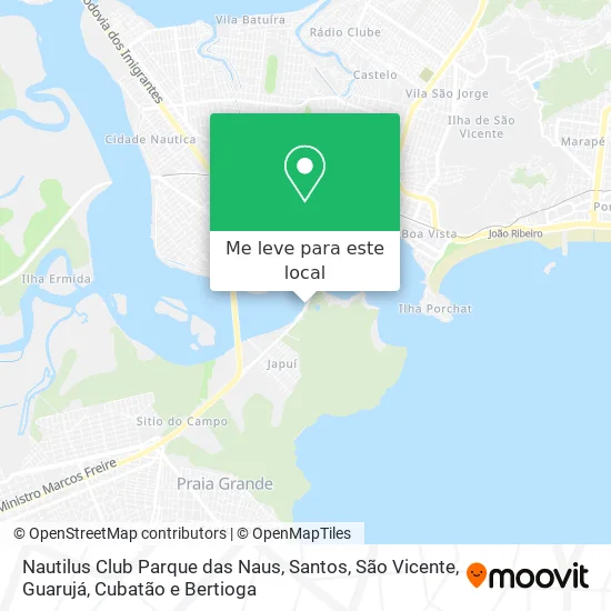 Nautilus Club Parque das Naus mapa