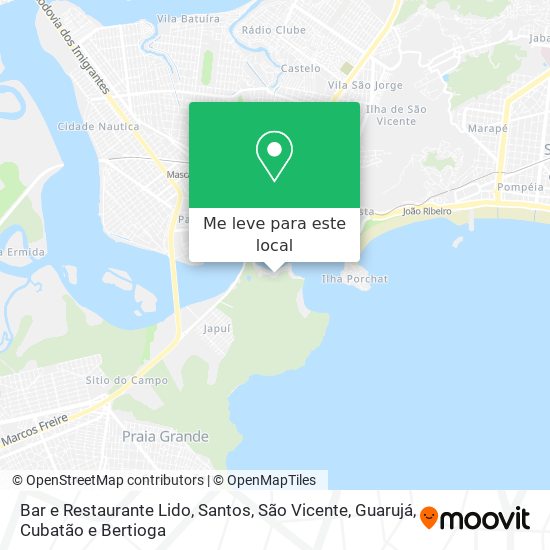 Bar e Restaurante Lido mapa