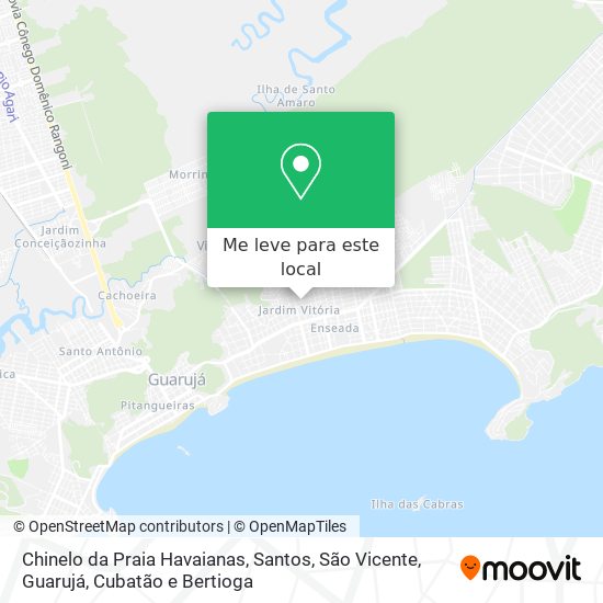 Chinelo da Praia Havaianas mapa