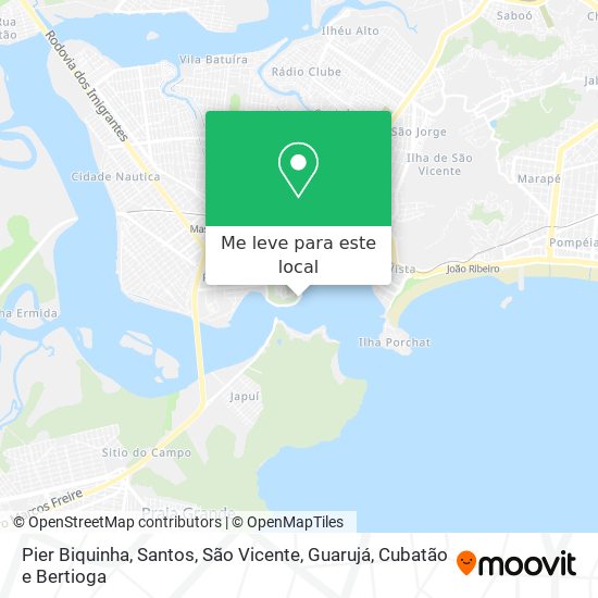 Pier Biquinha mapa