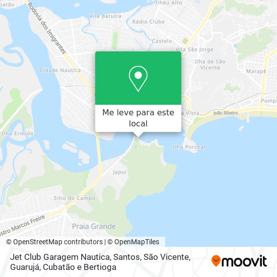 Jet Club Garagem Nautica mapa
