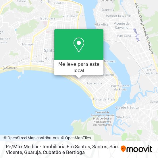 Re / Max Mediar - Imobiliária Em Santos mapa
