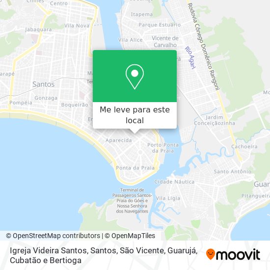 Igreja Videira Santos mapa