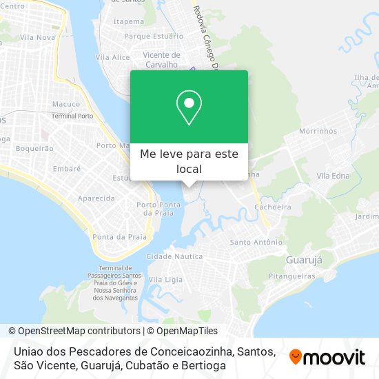 Uniao dos Pescadores de Conceicaozinha mapa