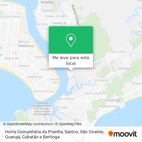 Horta Comunitária da Prainha mapa