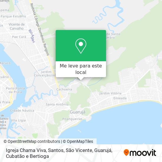 Igreja Chama Viva mapa