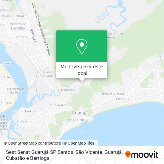 Sest Senat Guarujá-SP mapa