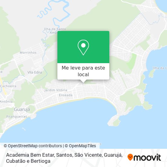 Academia Bem Estar mapa