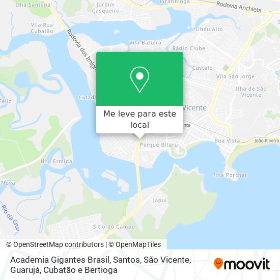 Academia Gigantes Brasil mapa