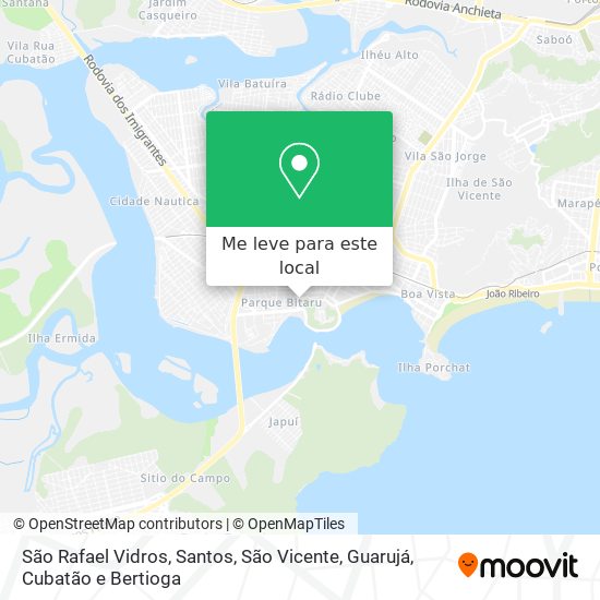 São Rafael Vidros mapa