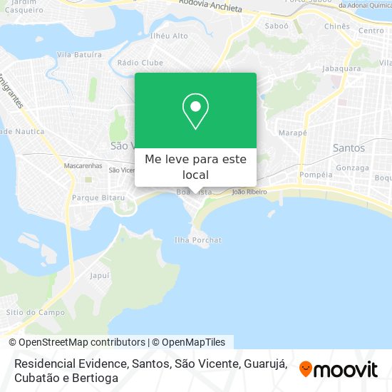 Residencial Evidence mapa