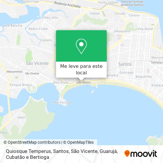 Quiosque Temperus mapa