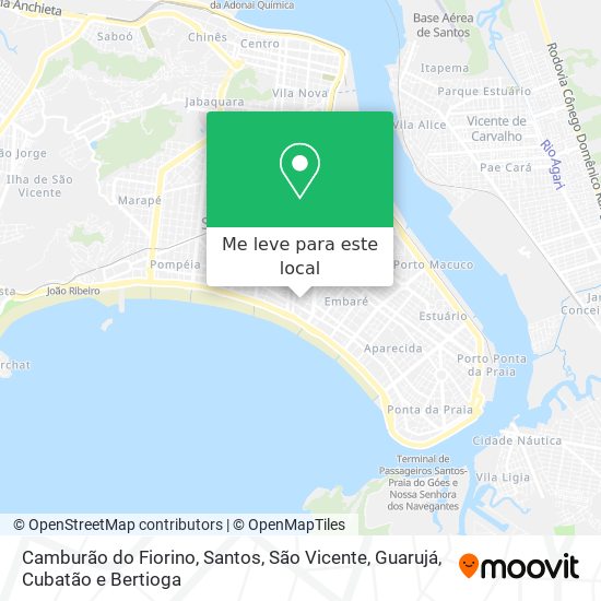 Camburão do Fiorino mapa