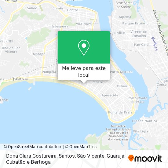 Dona Clara Costureira mapa