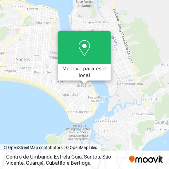 Centro de Umbanda Estrela Guia mapa